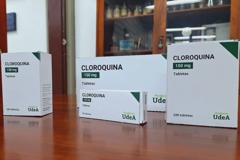 Imagen de la cloroquina producida en la Universidad de Antioquia.