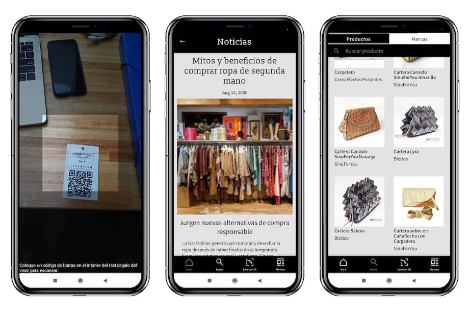 Capturas del contenido que se encuentra en la app Universo Mola.