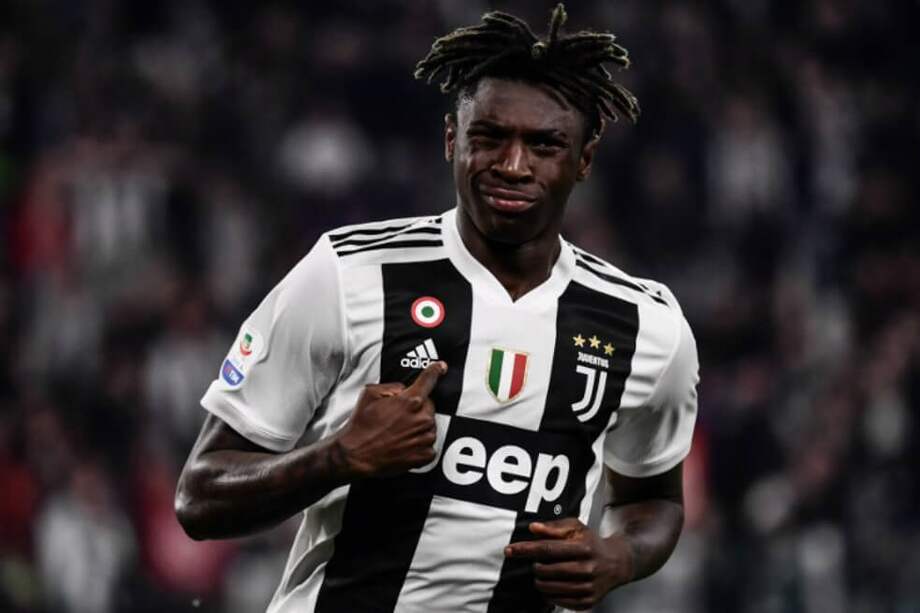 Moise Kean, de 19 años, celebra el gol que le dio la victoria a Juventus sobre Empoli. / AFP