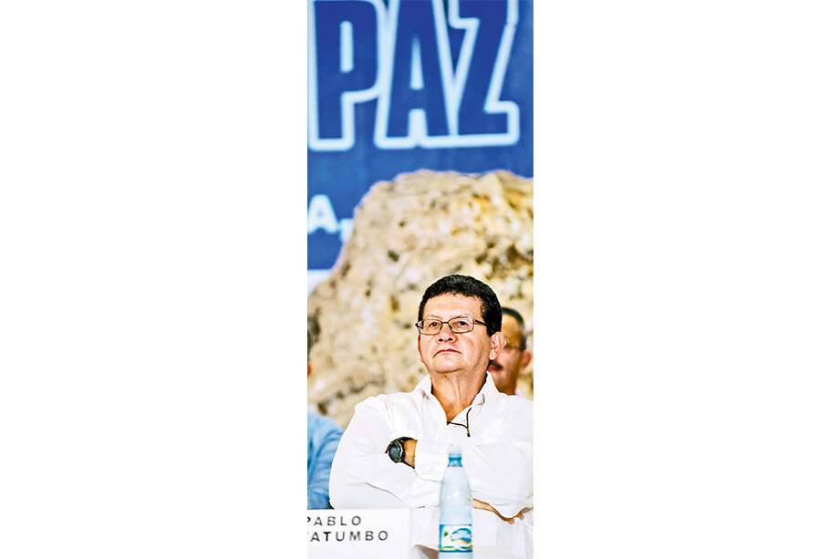 ‘Pablo Catatumbo’, miembro del equipo negociador de las Farc en Cuba. / AFP