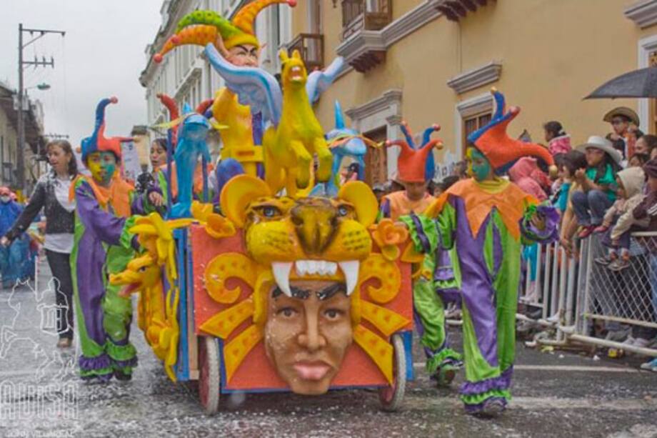 Carnaval de blancos y negros en Pasto