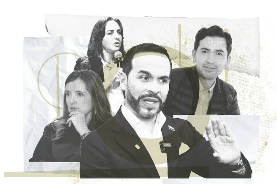 Paloma Valencia, María Fernanda Cabal, Abelardo De la Espriella y Daniel Briceño.