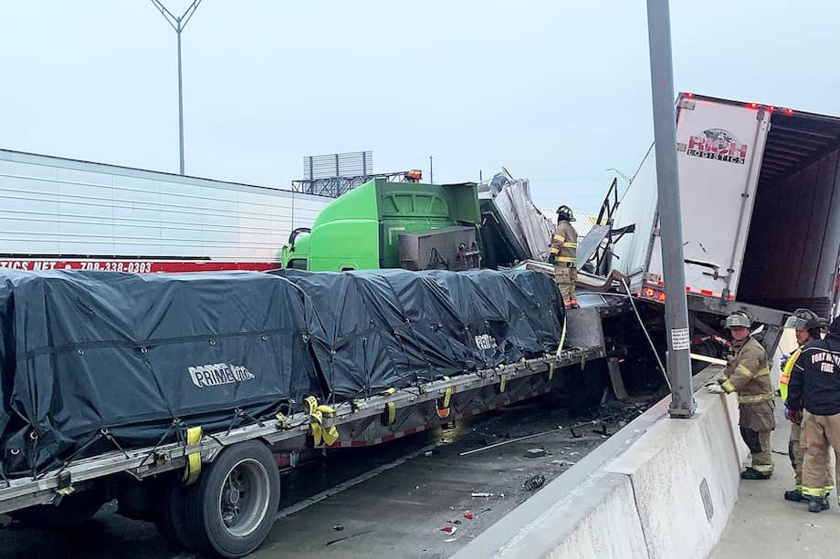 El incidente estuvo probablemente causado por las condiciones heladas en la ruta