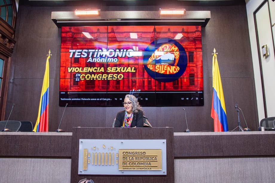 María José Pizarro, vicepresidenta del Senado, presentó este 28 de agosto el informe de denuncias de violencia sexual en el Congreso durante el 2023.