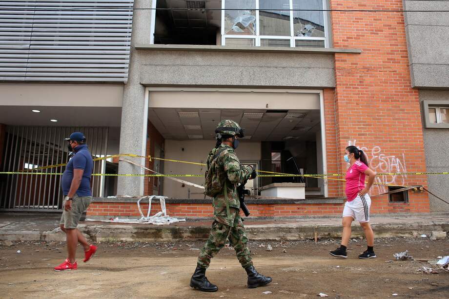 La sede de Medicina Legal fue destruida en Popayán el pasado 14 de mayo.