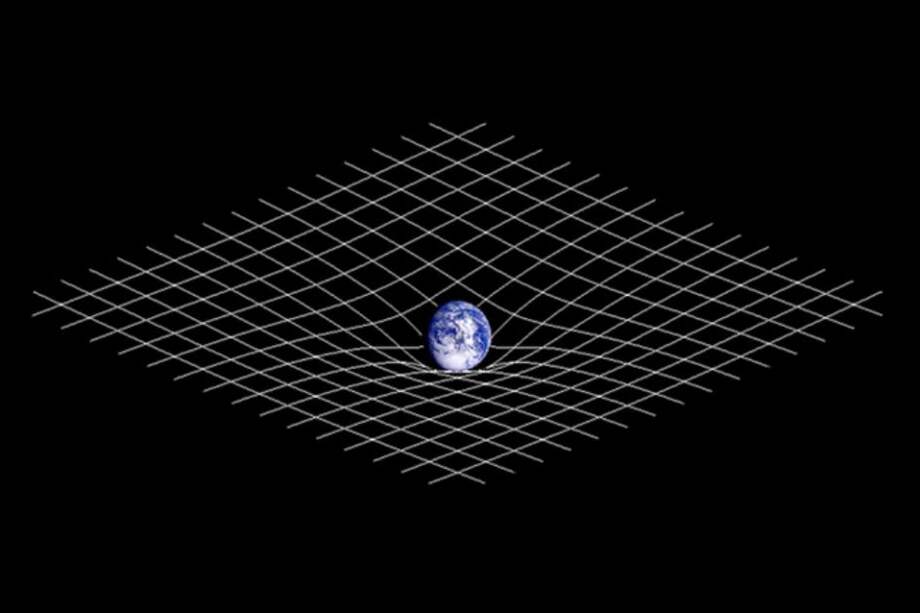 Imagen de la curvatura del espacio tiempo. / Wikipedia