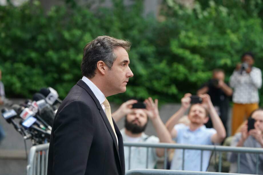 Michael Cohen, exabogado del presidente estadounidense Donald Trump, a la salida de su juicio en Nueva York, Estados Unidos. / AFP