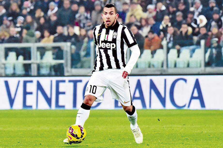 Carlos Tévez, delantero argentino. / AFP