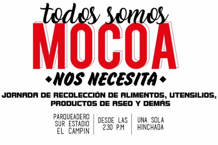 Hinchada de Santa Fe, con Mocoa