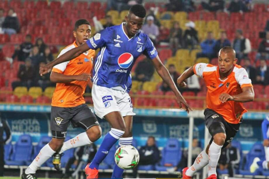 Jader Valencia marcó el gol embajador ante Llaneros. / Millonarios F.C.