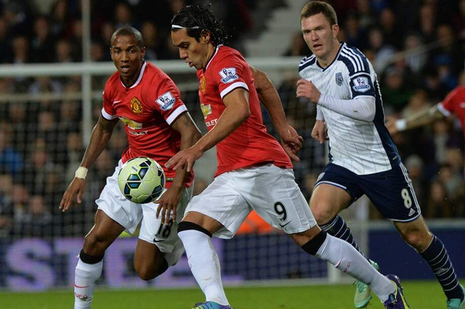 Falcao, jugó los últimos 18 minutos en el empate del Manchester united contra el West Brom.//AFP