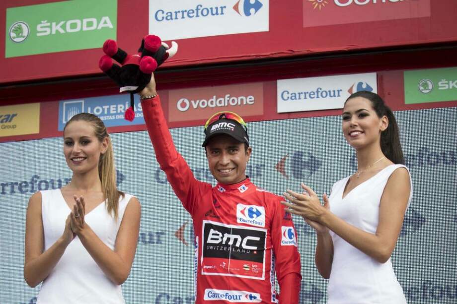 Darwin Atapuma se mantiene como líder de la Vuelta a España. Foto: AFP