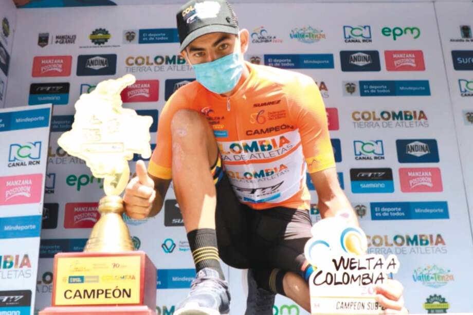 El boyacense Diego Camargo, de 22 años, del equipo Colombia Tierra de Atletas. / FCC