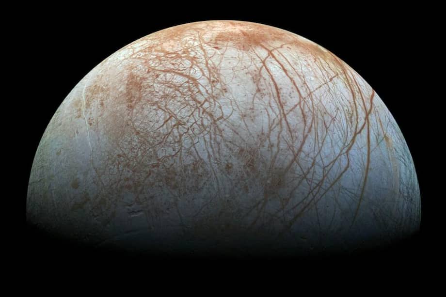 Imagen de la Europa, una de las lunas de Júpiter. / Jet Propulsion Laboratory