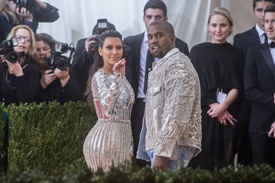 Kim Kardashian y Kanye West. / Archivo AFP