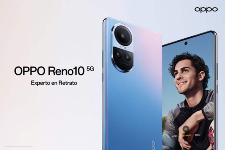 El nuevo Oppo Reno10 5G cuenta con sistema de cámara de retrato Ultra-Claro y una cámara teleobjetivo para retrato con sensor Sony.
