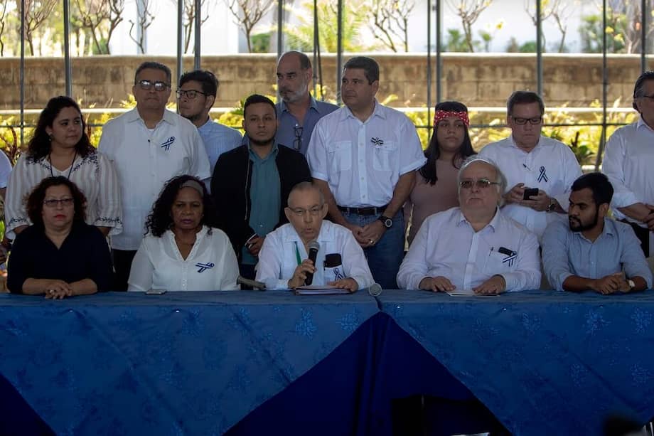 Integrantes de la Alianza Cívica por la Oposición aseguraron que se sentarían nuevamente a dialogar con el Gobierno de Daniel Ortega.
/ AFP