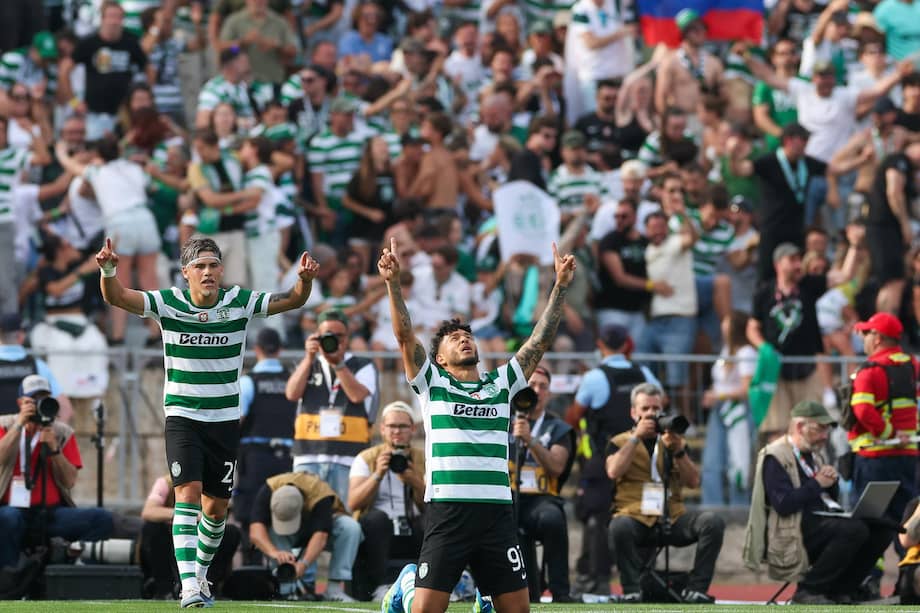 El delantero colombiano marcó el empate parcial de Sporting con una gran definición contra Torreense y cerró la mejor temporada goleadora de su carrera, aunque su equipo terminó perdiendo el título en el tiempo extra.