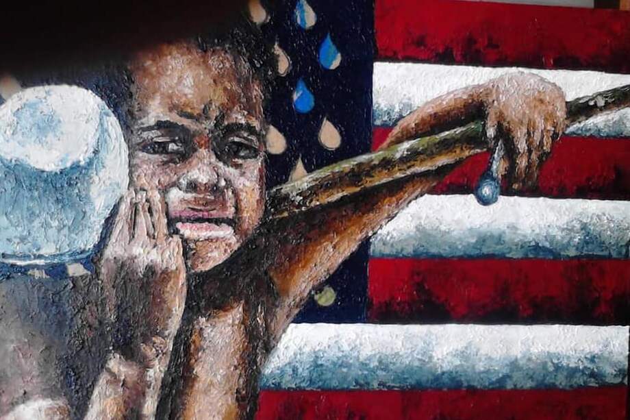 Imagen de "Children vía Usa", obra de Gustavo E. Salamanca. / Cortesía