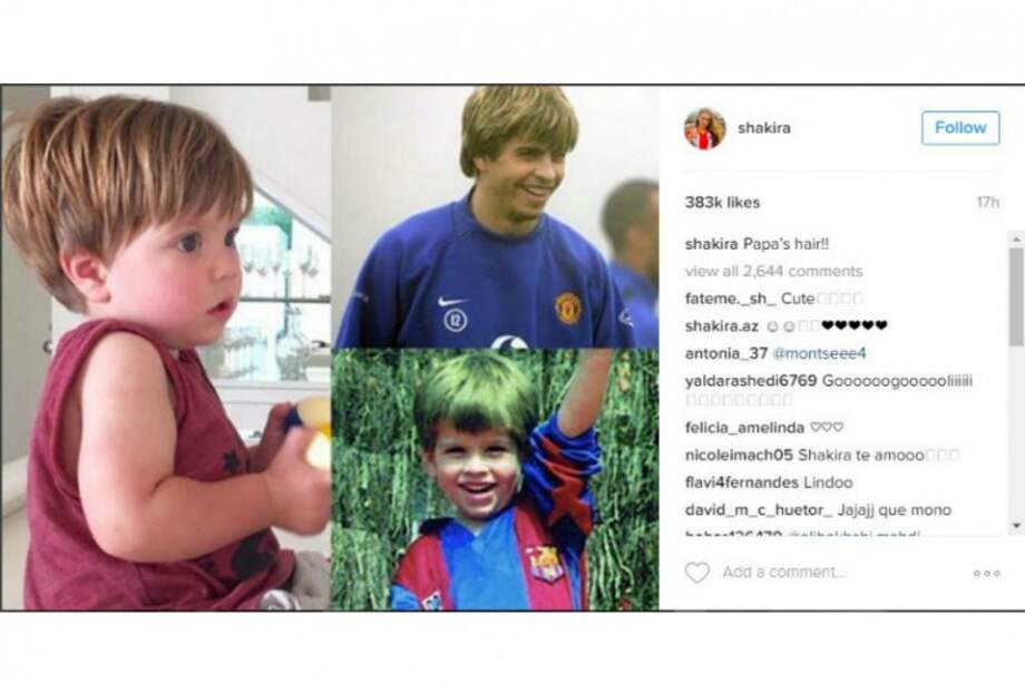 La foto que deja ver el enorme parecido entre Sasha y Gerard Piqué