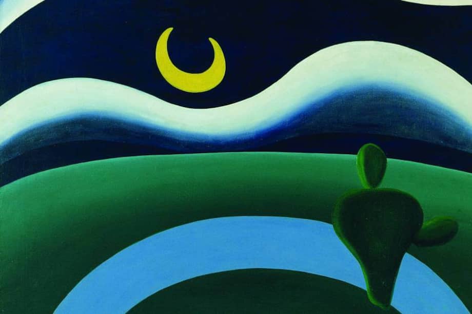 "La luna", obra de la artista brasileña Tarsila do Amaral, que será exhibido en el Museo de Arte Moderno de Nueva York, MoMA, desde marzo. / Cortesía