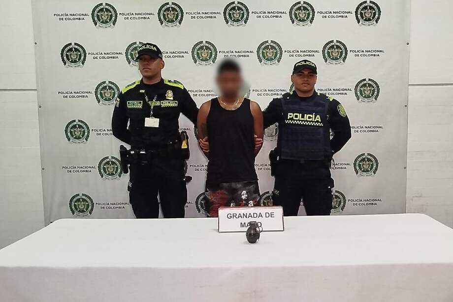 El capturado y el elemento incautado fueron dejados a disposición de la autoridad competente