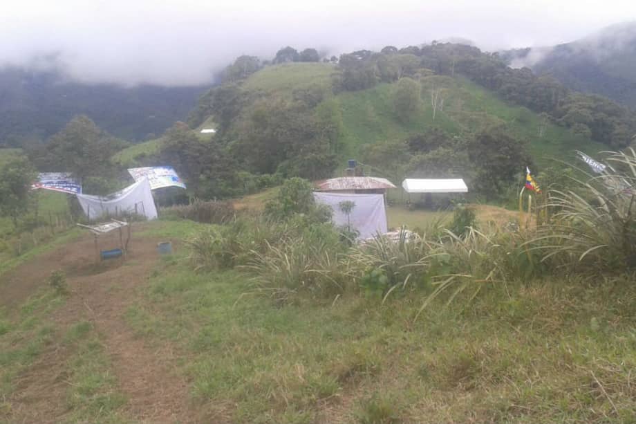 Vereda La Paloma, en el municipio de Policarpa (Nariño), zona de concentración para la desmovilización de los frentes 29 y 8° de las Farc. / Suministrada.