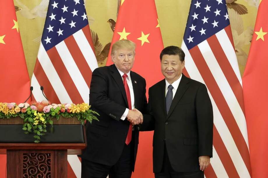 Donald Trump, presidente de Estados Unidos, y Xi Jimping, presidente de China. / Bloomberg.