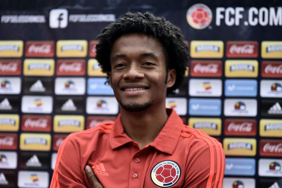Juan Guillermo Cuadrado, mediocampista de la selección de Colombia. / AFP