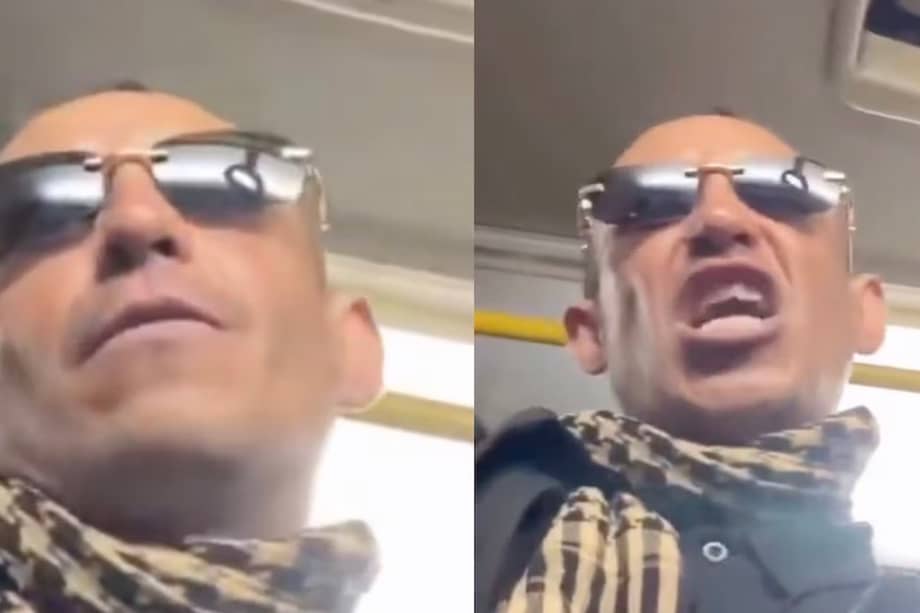 El video registra el momento en que la joven es acosada y amenazada por un hombre durante un recorrido en el SITP.