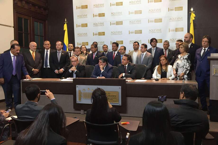 Bancada de Cambio Radical en el Congreso.