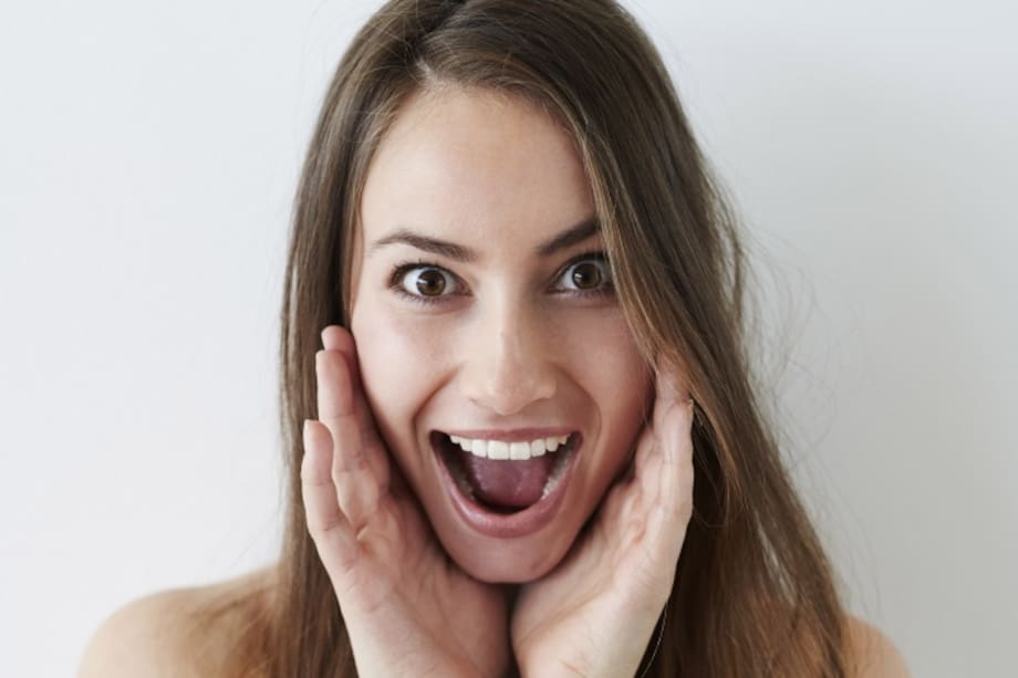 Mujer con cara de sorpresa