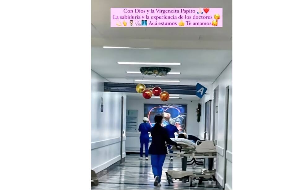 Esta fue la imagen que Ana Karina Soto compartió de su papá en el hospital.