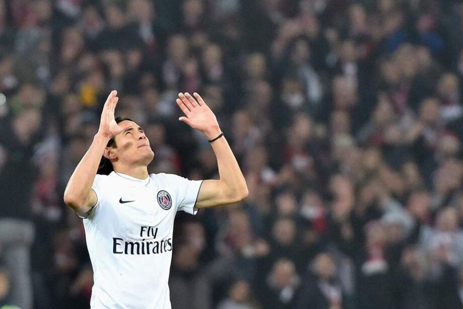 Edison Cavani, delantero del PSG. Foto: AFP