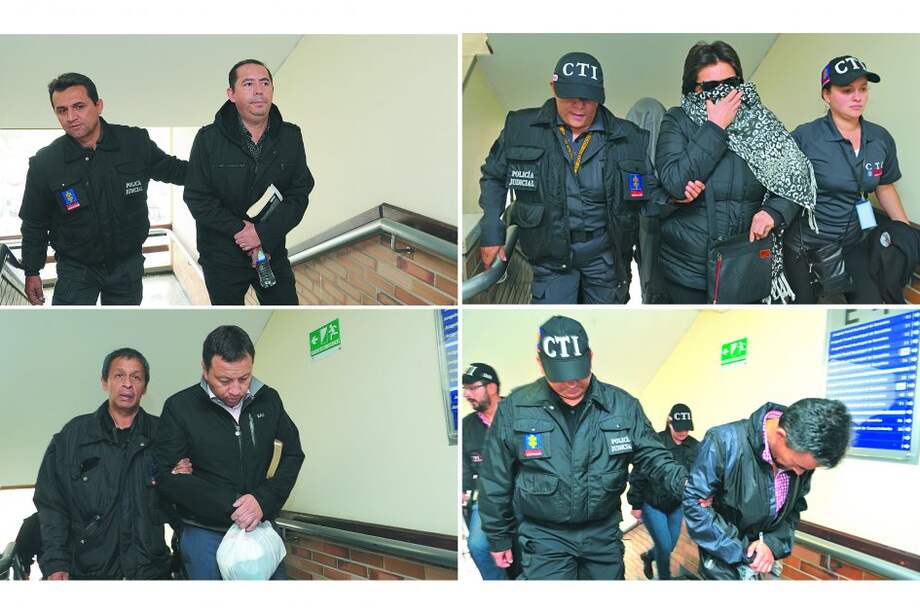 José Iván Castiblanco, Juan Carlos Bastidas Alemán, César Fernando Mondragón y Rosalba Fonseca Melo fueron señalados por la Fiscalía como los cerebros del desfalco. / Archivo