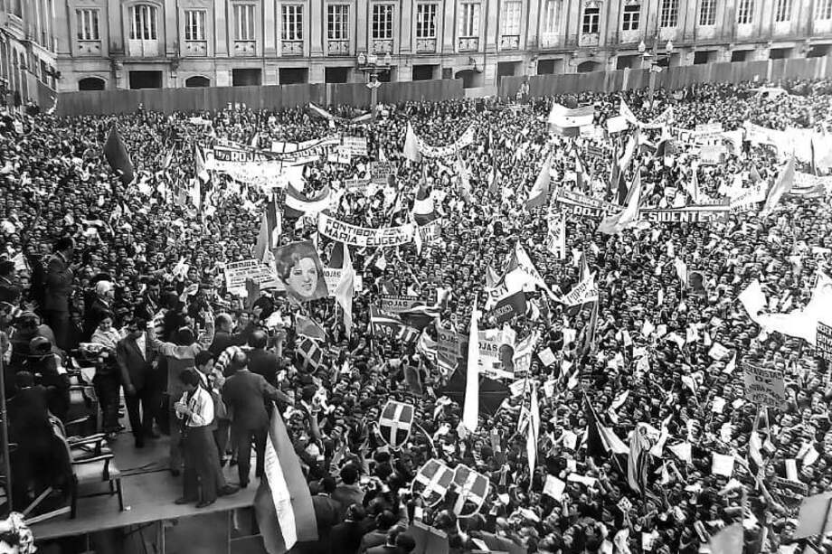 Con su discurso contra de la clase política tradicional, Rojas y la ANAPO llenaron las plazas públicas en 1970. / Archivo