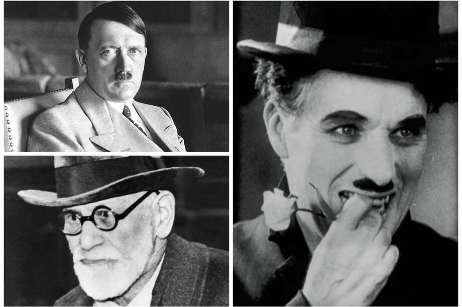 Hitler, Freud y Chaplin. /Archivo