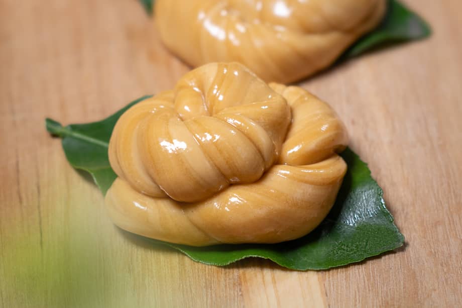 Melcocha, dulce elaborado con panela y agua.