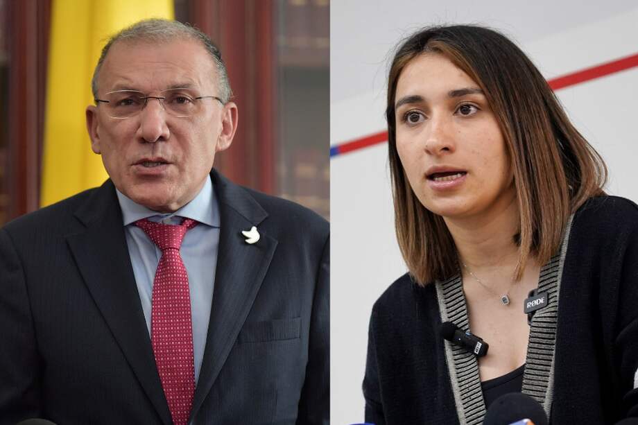 Roy Barreras, embajador en Londres; Laura Sarabia, directora del Dapre.