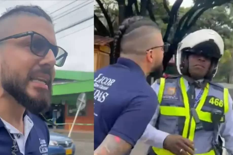 El agresor intentó intimidar al agente de tránsito para que reaccionara de forma violenta.