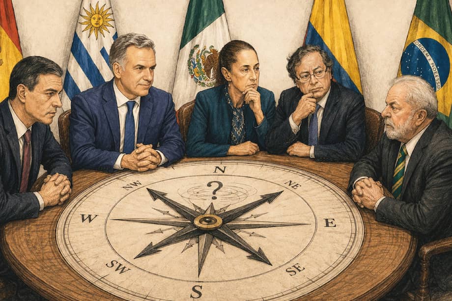 El presidente del Gobierno español, Pedro Sánchez, convocó la cuarta cumbre progresista en Barcelona. Como invitados de más alto nivel, varios líderes latinoamericanos se convirtieron en las estrellas de la reunión. Estuvieron la mexicana Claudia Scheinbaum, el brasileño Lula da Silva, el colombiano Gustavo Petro y el uruguayo Yamandú Orsi.