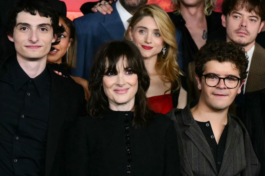 Finn Wolfhard, Winona Ryder, Natalia Dyer, Gaten Matarazzo and Charlie Heaton, actores de 'Stranger Things'.