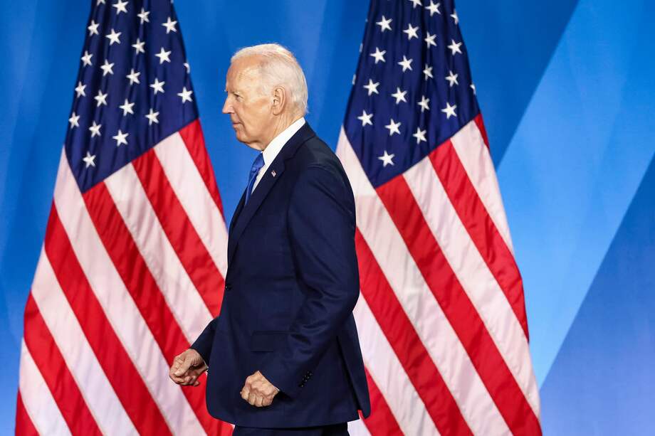 Luego de la cumbre de la OTAN, en la que accidentalmente confundió a Zelenski con Putin, Joe Biden asistió a una rueda de prensa.