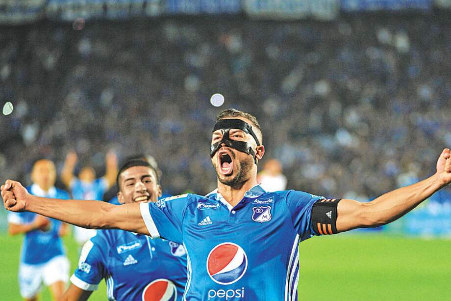 Andrés Cadavid marcó el primer gol de Millonarios en el clásico. / Gustavo Torrijos