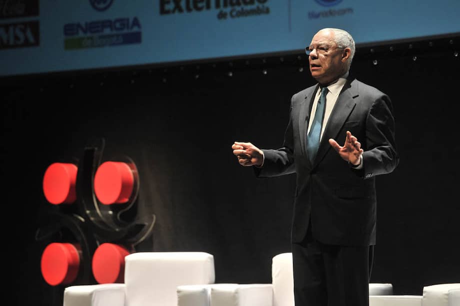 Colin Powell en el foro “Colombia en tiempos de paz”. / Luis Ángel - El Espectador