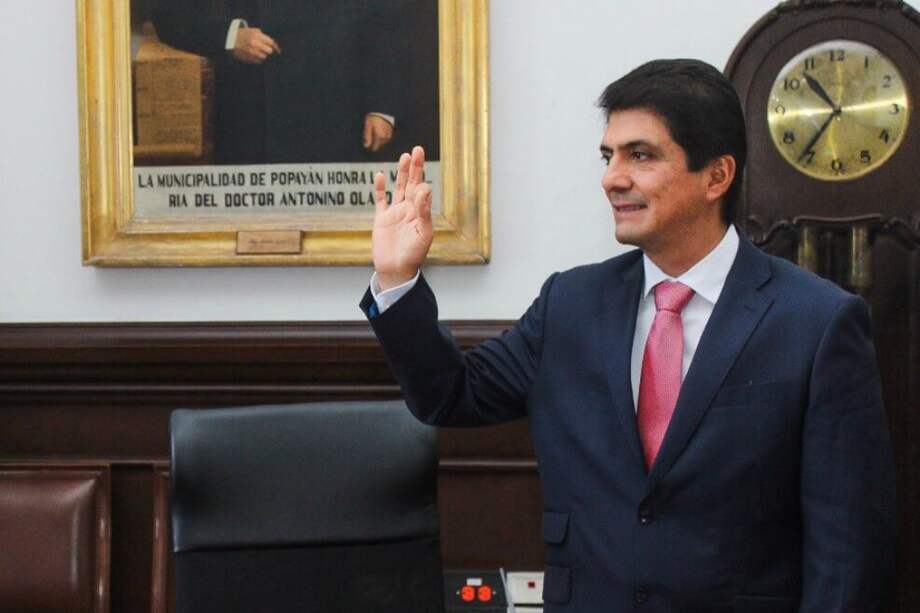 César Cristian Gómez, alcalde de Popayán, Cauca. / Alcaldía de Popayán