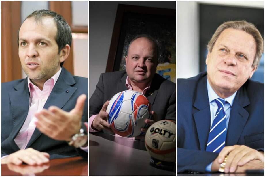 De izquierda da derecha: Ernesto Lucena, Jorge Enrique Vélez y Ramón Jesurún. / Fotos: El Espectador