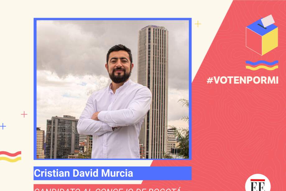 Cristian David Murcia Peñuela trabajará por la alimentación y la salud mental en Bogotá.
