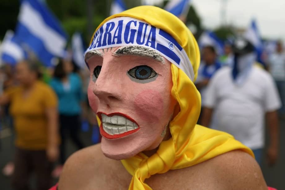 Este sábado miles de opositores desafiaron la represión de Daniel Ortega y se tomaron las calles, de nuevo. / AFP
