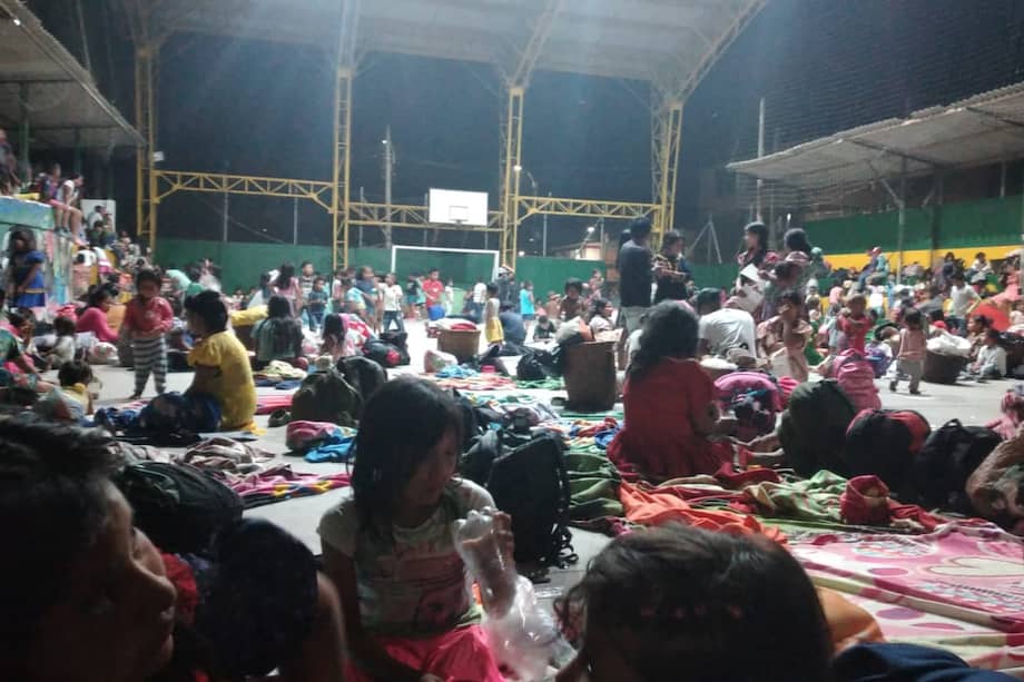 Los indígenas embera salieron de las veredas Vichuara, Pararidó Marruecos Iumaré, que se encuentran a una hora del corregimiento de Santa Cecilia.